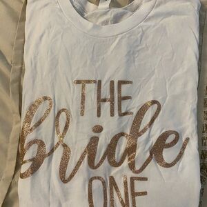 **SET OF THREE BRIDE THEMED T-SHIRTS**